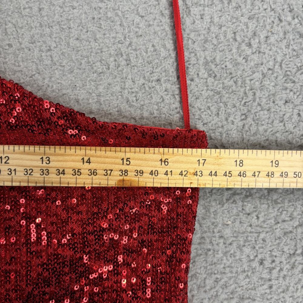 BB Dakota Steve Madden One-Shoulder Dress XL Cocktail Sequin Mini Stretchy Sexy - Picture 7 of 10